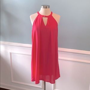 Peach Love California Hot Pink dress NWT Size S
